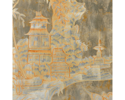 Chelsea House - Chinoiserie Left Panel in Hand Painted