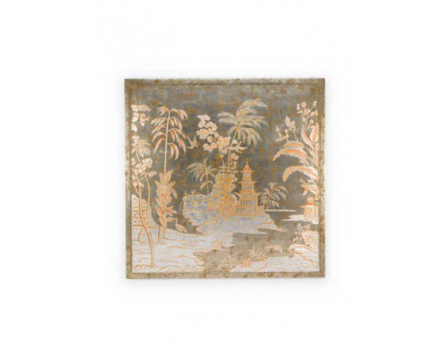 Chelsea House - Chinoiserie Center Panel in Hand Painted