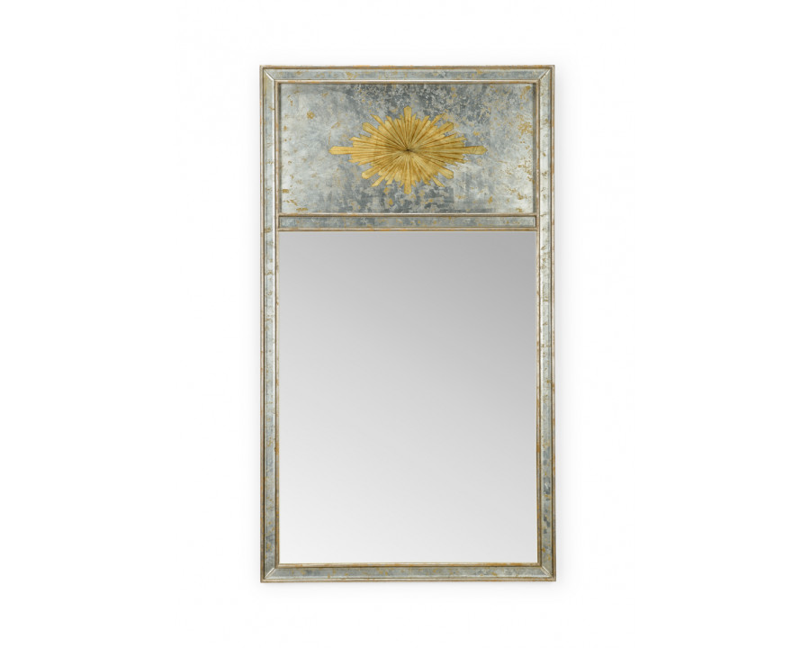 Chelsea House - Halcyon Hall Mirror in Antique Silver Leaf/Clear