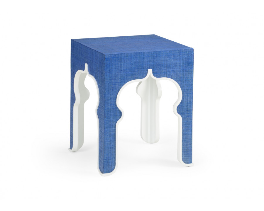 Chelsea House - Moroccan Side Table in Blue/White