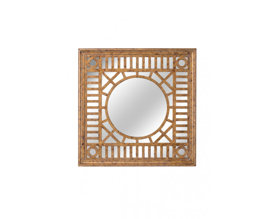 Chelsea House - Fret Mirror in Gold