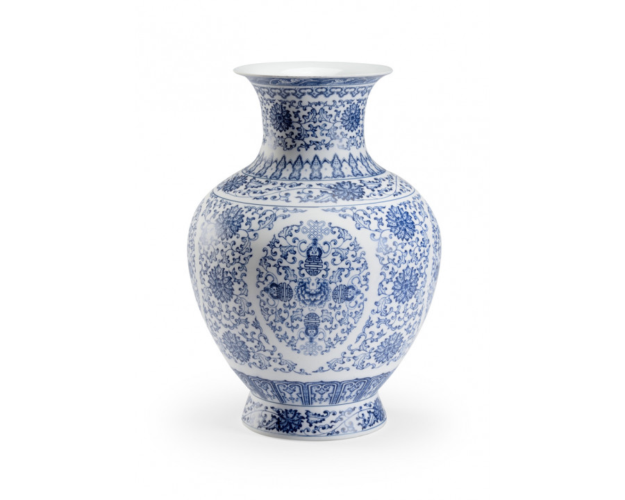 Chelsea House - Edo Urn in White/Blue