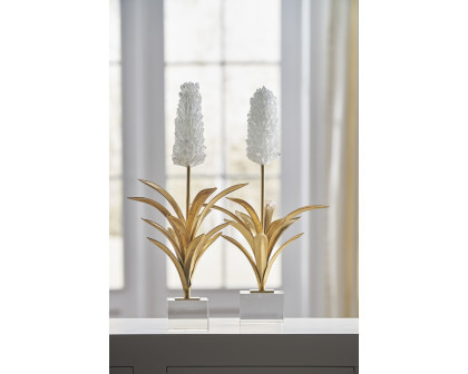 Chelsea House - Hyacinth in Natural/Antique Gold Leaf