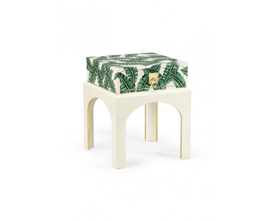 Chelsea House - Perfect Nightstand in Ivory/Green