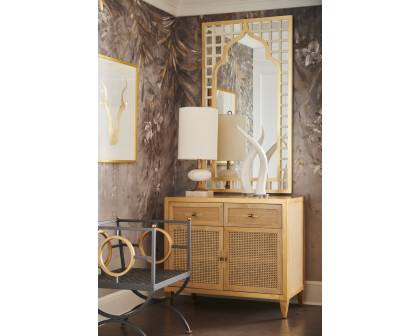 Chelsea House - Treillage Mirror in Antique Gold/Cream/Beveled