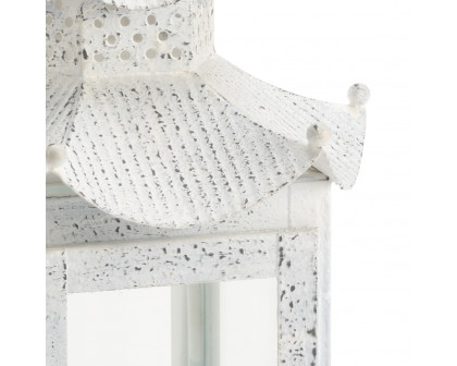 Chelsea House Birch Lantern - White, Small