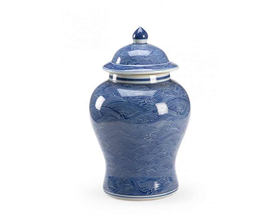 Chelsea House - Ocean Ginger Jar in Blue/White