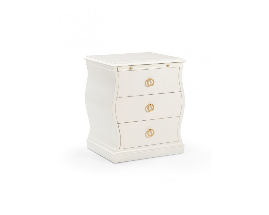 Chelsea House - Gail Drawer Chest in Antique White/Gold Leaf