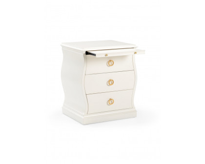 Chelsea House - Gail Drawer Chest in Antique White/Gold Leaf