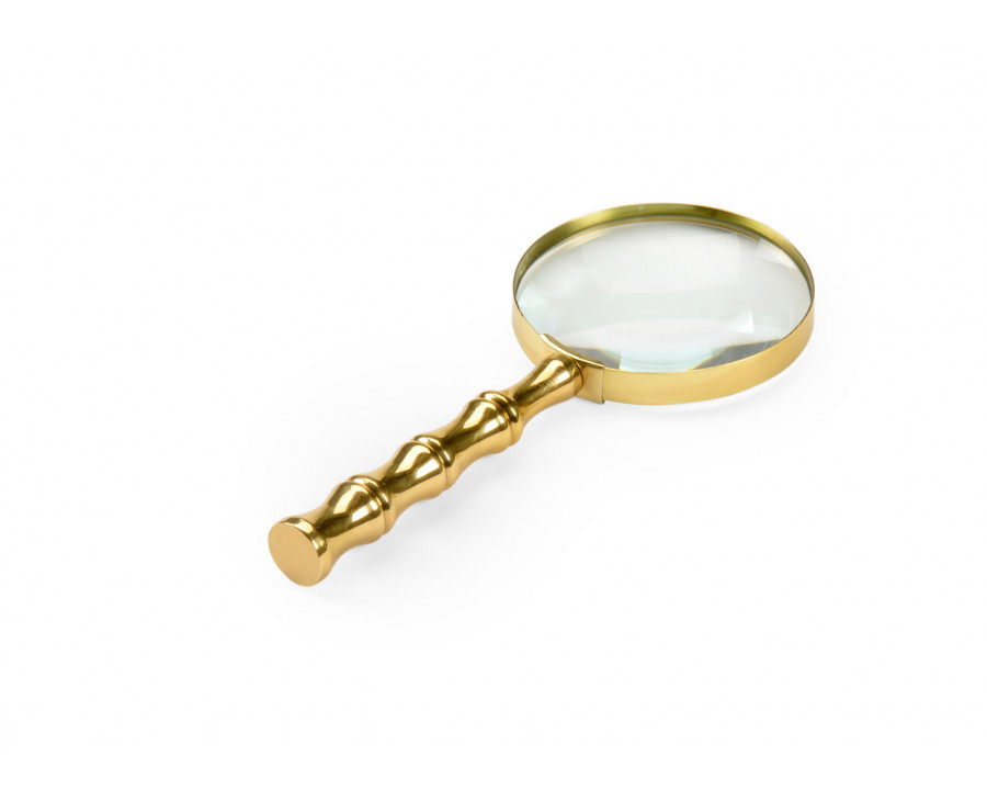 Chelsea House - Bamboo Magnifier in Antique Brass