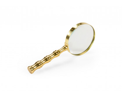 Chelsea House - Bamboo Magnifier in Antique Brass