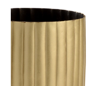 Chelsea House - Shifting Lines Vase in Gold