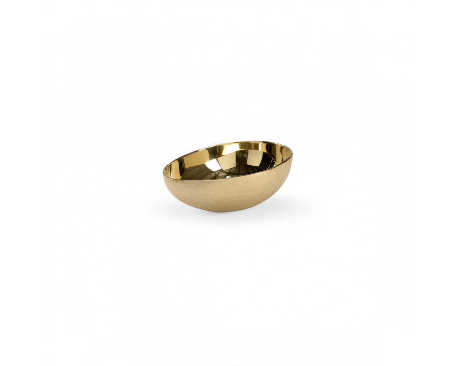 Chelsea House - Medium Egg Bowl in Matte/Polished Brass