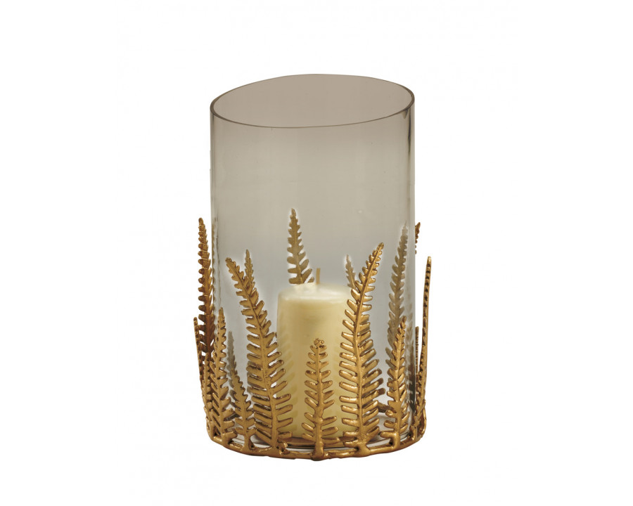 Chelsea House - Fern Hurricane in Brass/Clear