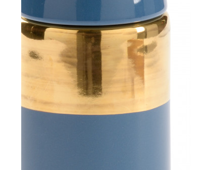 Chelsea House - French Banded Jar in Blue