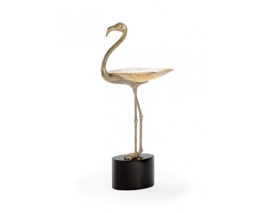 Chelsea House - Flamingo Centerpiece in Silver Plated/Natural