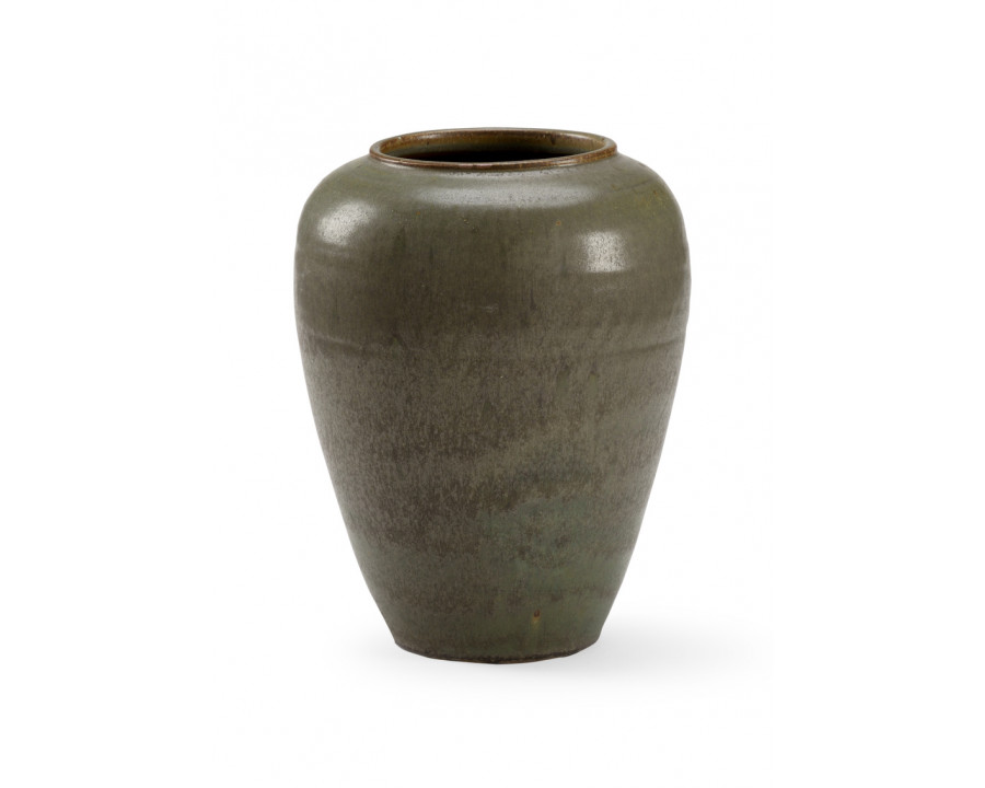 Chelsea House - Japanese Green Vase in Antique Moss