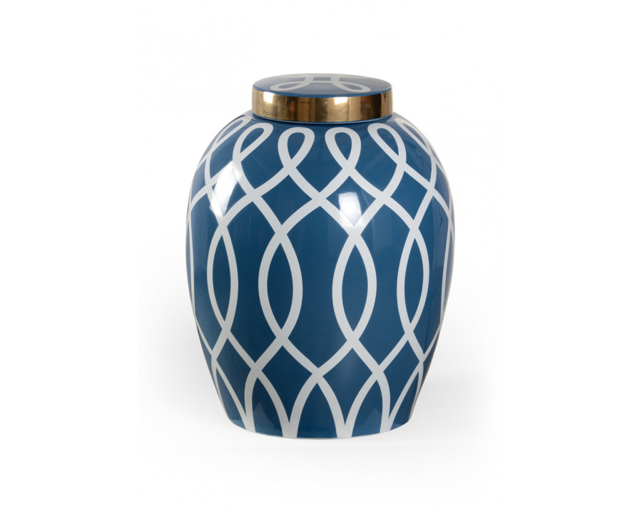 Chelsea House Sarah Ginger Jar - Blue