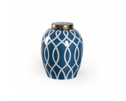 Chelsea House Sarah Ginger Jar - Blue