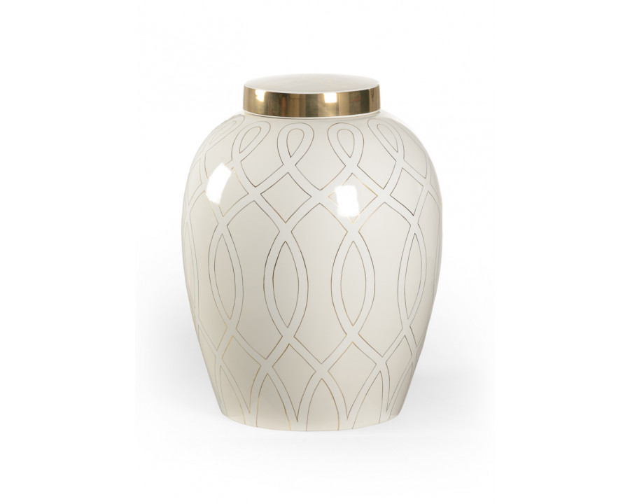 Chelsea House Sarah Ginger Jar - White