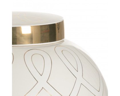 Chelsea House Sarah Ginger Jar - White