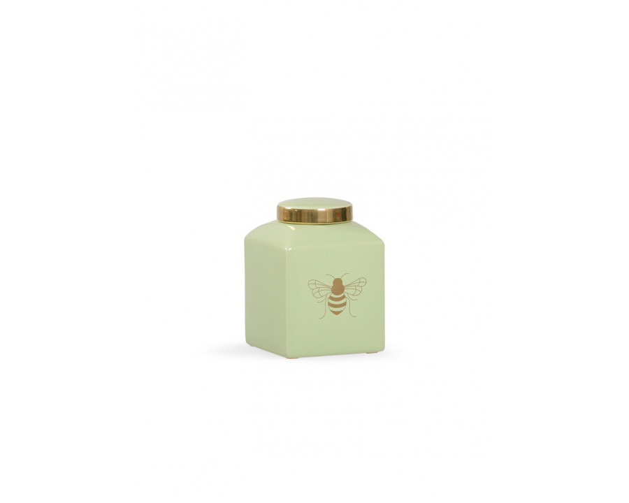 Chelsea House Bee Kind Ginger Jar - Pistachio