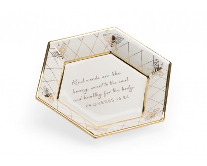 Chelsea House - Honeycomb Bee Verse Plate