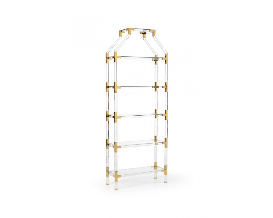 Chelsea House - Gainsboro Etagere in Brass