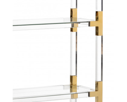 Chelsea House - Gainsboro Etagere in Brass