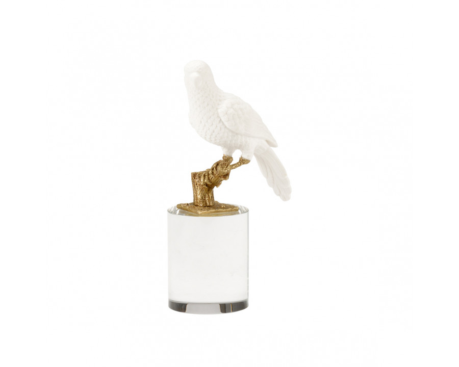 Chelsea House Parrot On Crystal - Round, Small