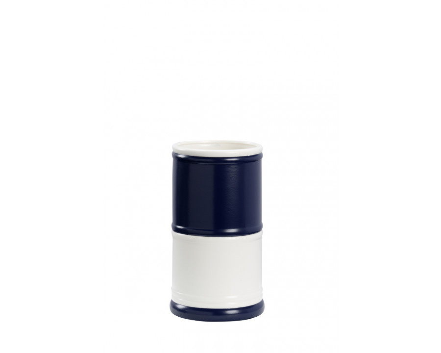 Chelsea House - Regatta Vase 2 in Navy/White