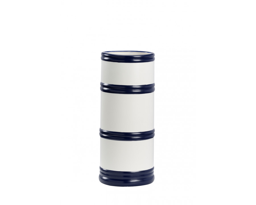 Chelsea House - Regatta Vase 3 in Navy/White