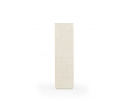 Chelsea House - Raffia Small Pedestal in White Lacquer