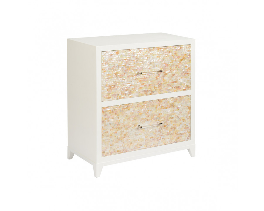 Chelsea House - Mother Of Pearl Chest in Cream/Natural