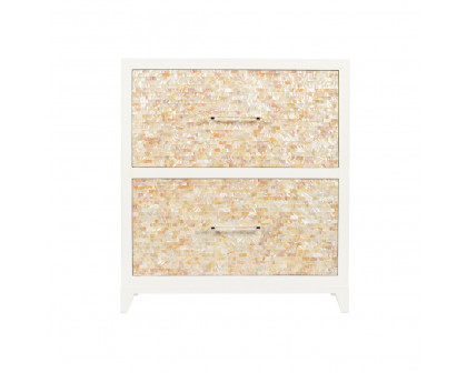 Chelsea House - Mother Of Pearl Chest in Cream/Natural