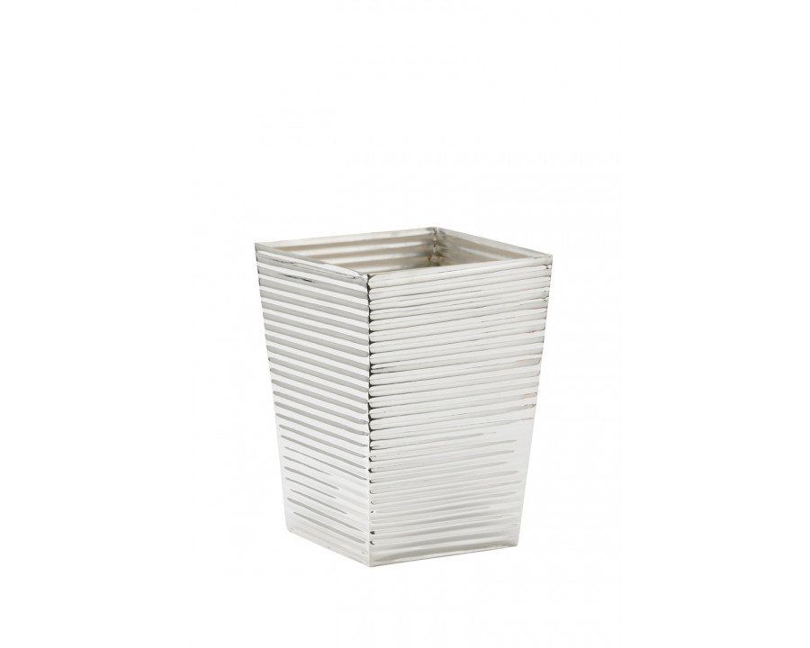 Chelsea House Carson Wastebasket - Silver