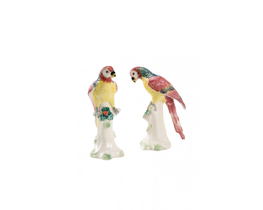 Chelsea House - Small Amazon Parrots (Pr) in Hand Painted