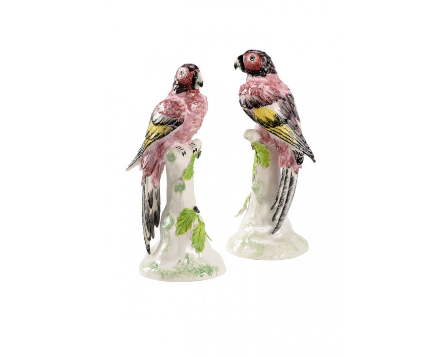 Chelsea House - Large Kenya Parrots (Pr) in Hand Painted