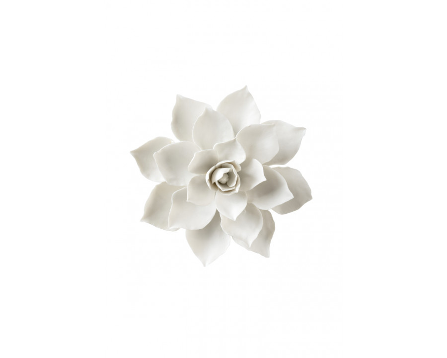 Chelsea House - Magnolia Wall Flower in Matte White