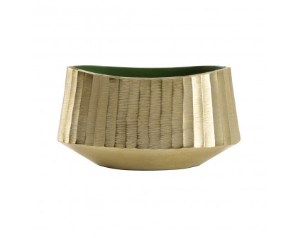 Chelsea House - Madison Planter in Gold/Dark Green