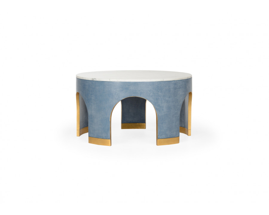 Chelsea House Aqueduct Cocktail Table - Blue