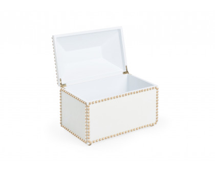 Chelsea House - Chic Studded Box in White/Gold