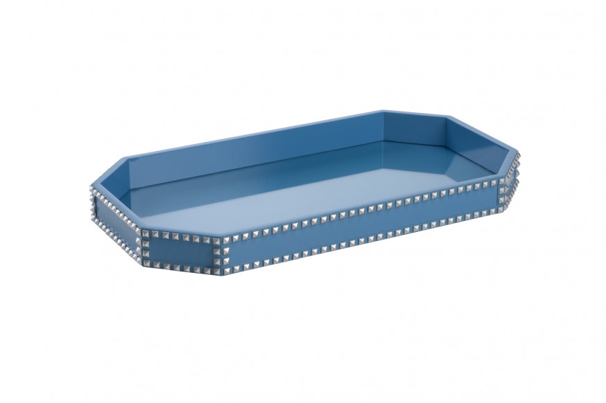 Chelsea House™ Chic Studded Tray - Blue