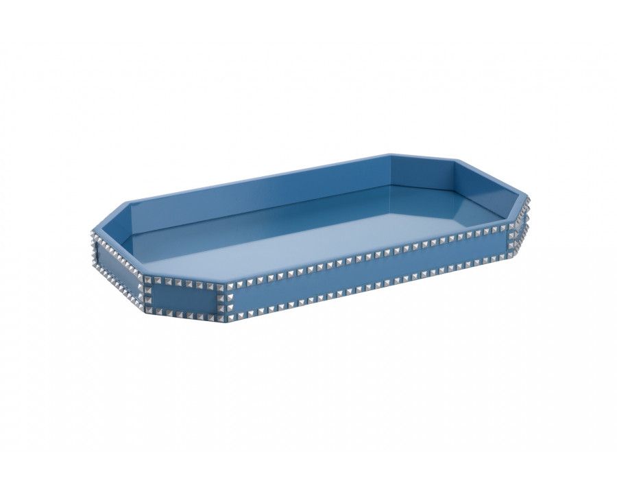 Chelsea House Chic Studded Tray - Blue