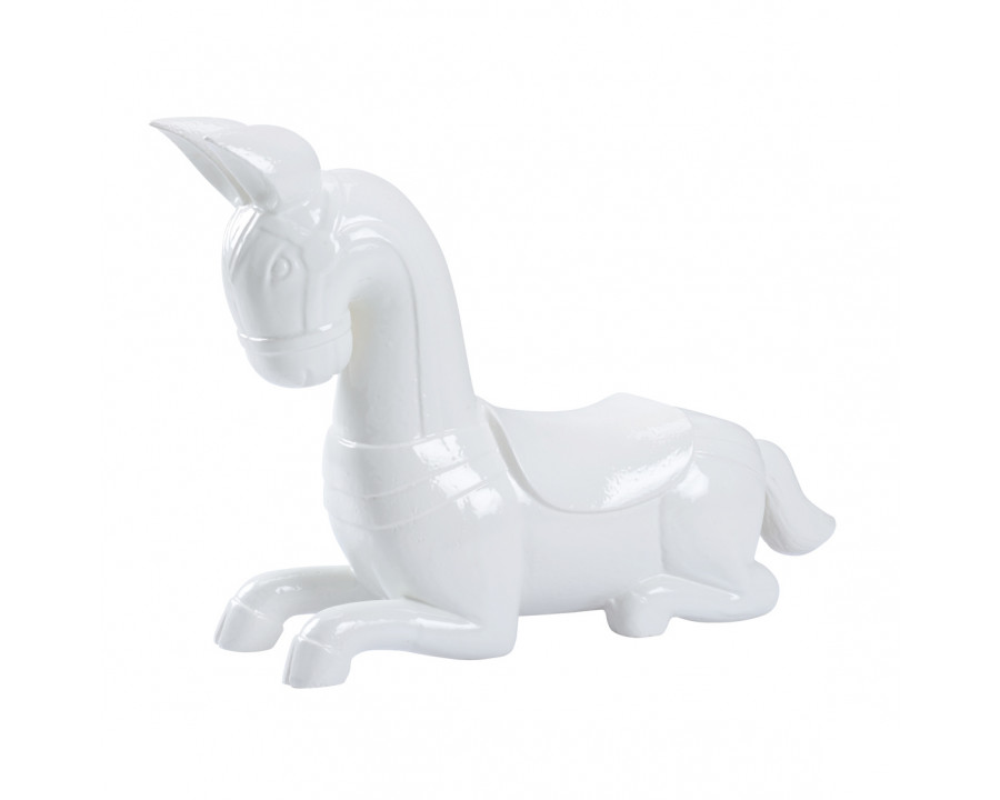 Chelsea House - Majestic Horse Sculpture in White