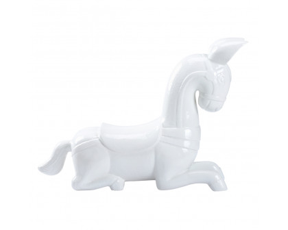 Chelsea House - Majestic Horse Sculpture in White