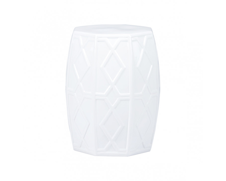 Chelsea House Andreu Garden Stool - White