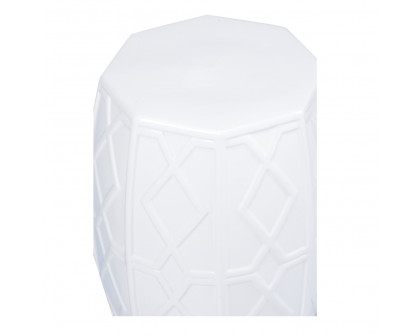 Chelsea House Andreu Garden Stool - White