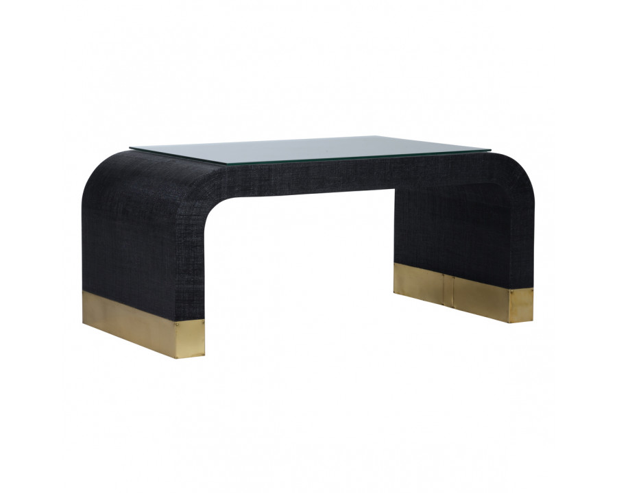 Chelsea House Waterfall Coffee Table - Black