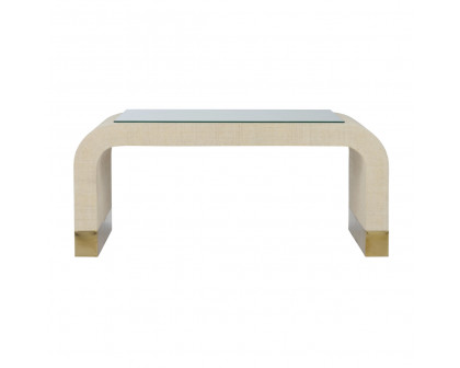 Chelsea House Waterfall Coffee Table - Cream